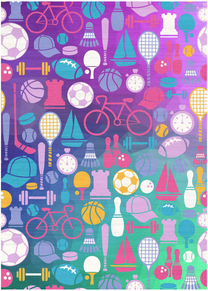 Nourison Imagination Purple Machine Washable Rug - 3'5" x 5'