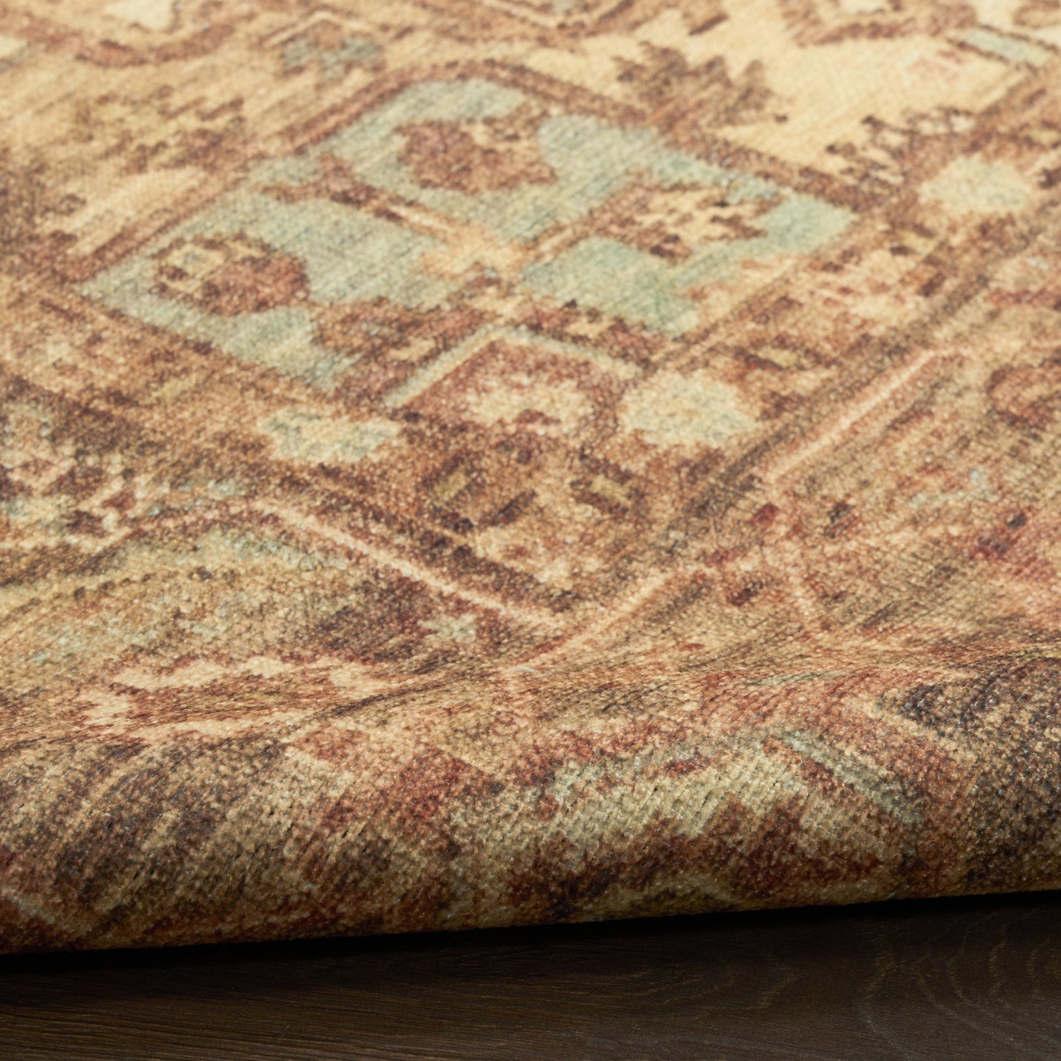Nourison Vintage Gold Machine Washable Rug - Texture