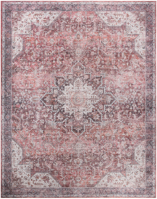 Nourison Red Machine Washable Rug - Main