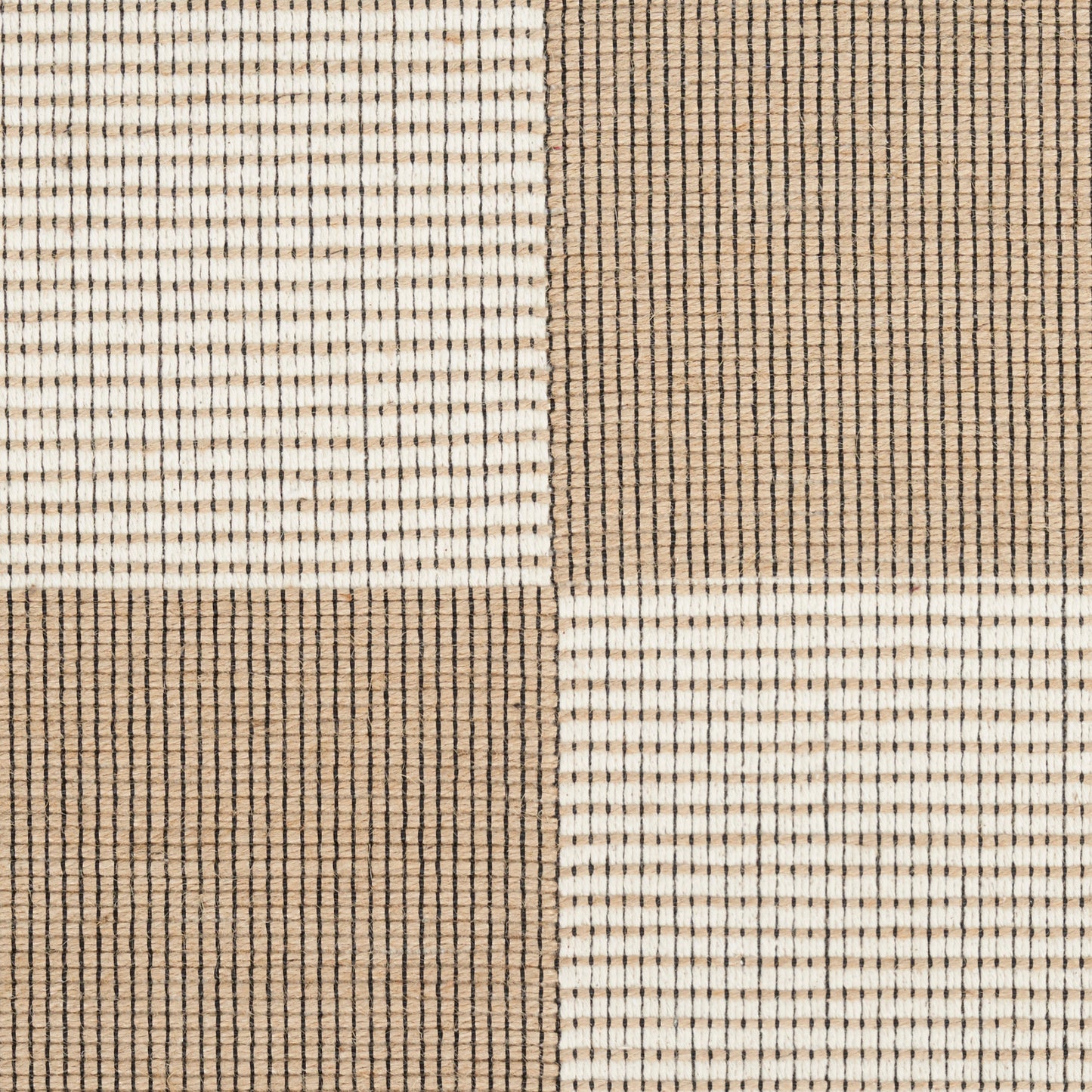 Nourison Modern Jute Natural & Ivory Machine Washable Rug - Swatch