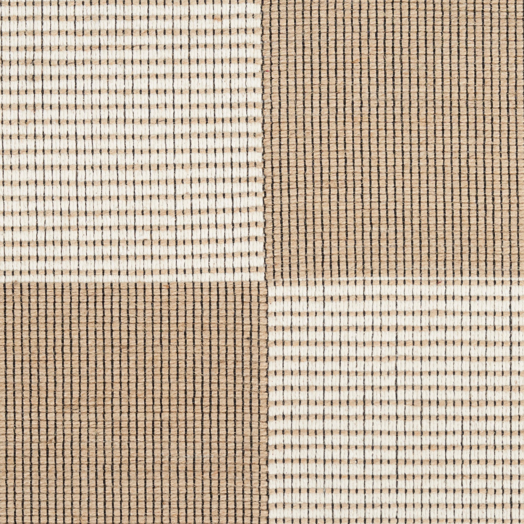 Nourison Modern Jute Natural & Ivory Machine Washable Rug - Swatch