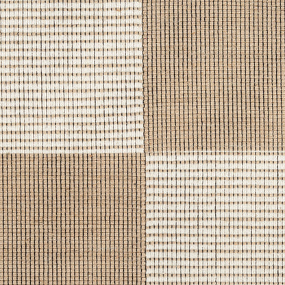 Nourison Modern Jute Natural & Ivory Machine Washable Rug - Swatch