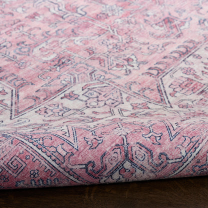 Nourison Pink Machine Washable Rug - Texture