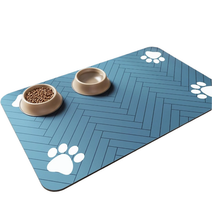 Blue Pet Feeding Mat