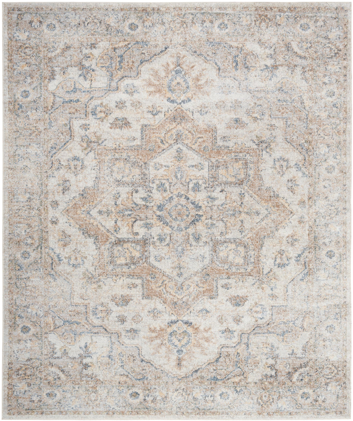 Nourison Astra Silver Grey Pet Friendly Machine Washable Rug - Main