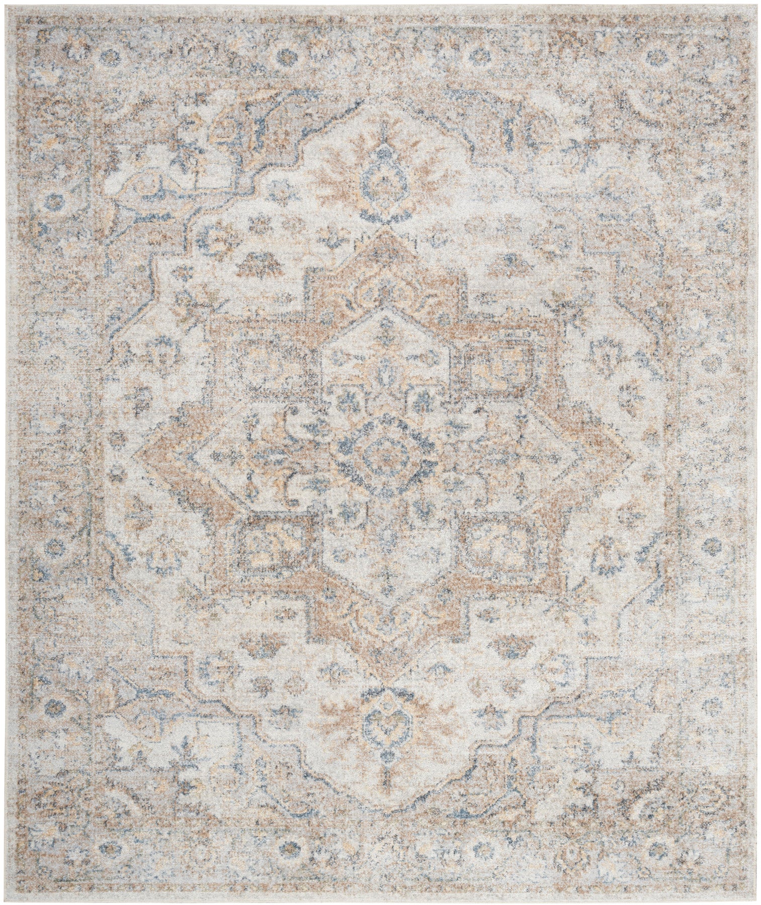 Nourison Astra Silver Grey Pet Friendly Machine Washable Rug - Main