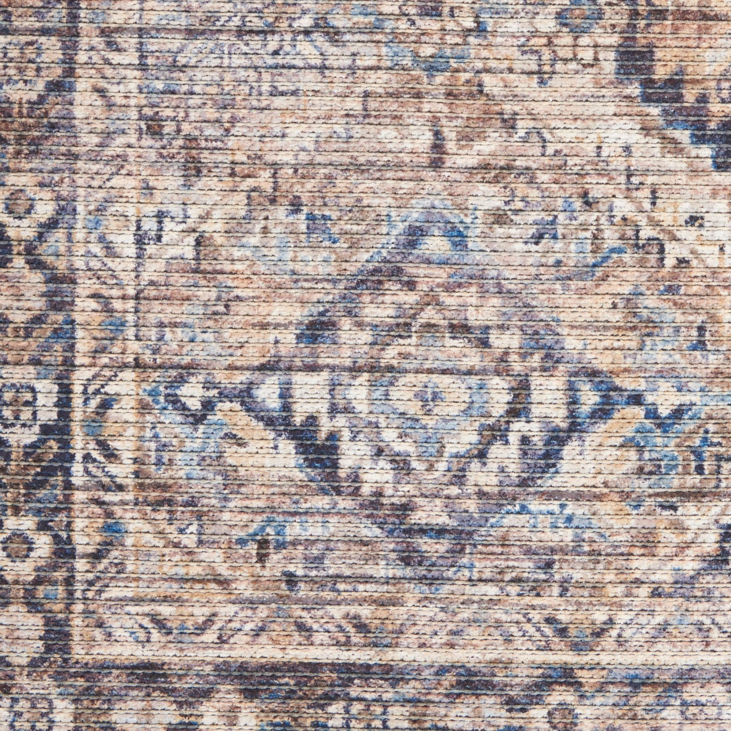 Nourison New Concept Ivory & Latte Machine Washable Rug - Swatch