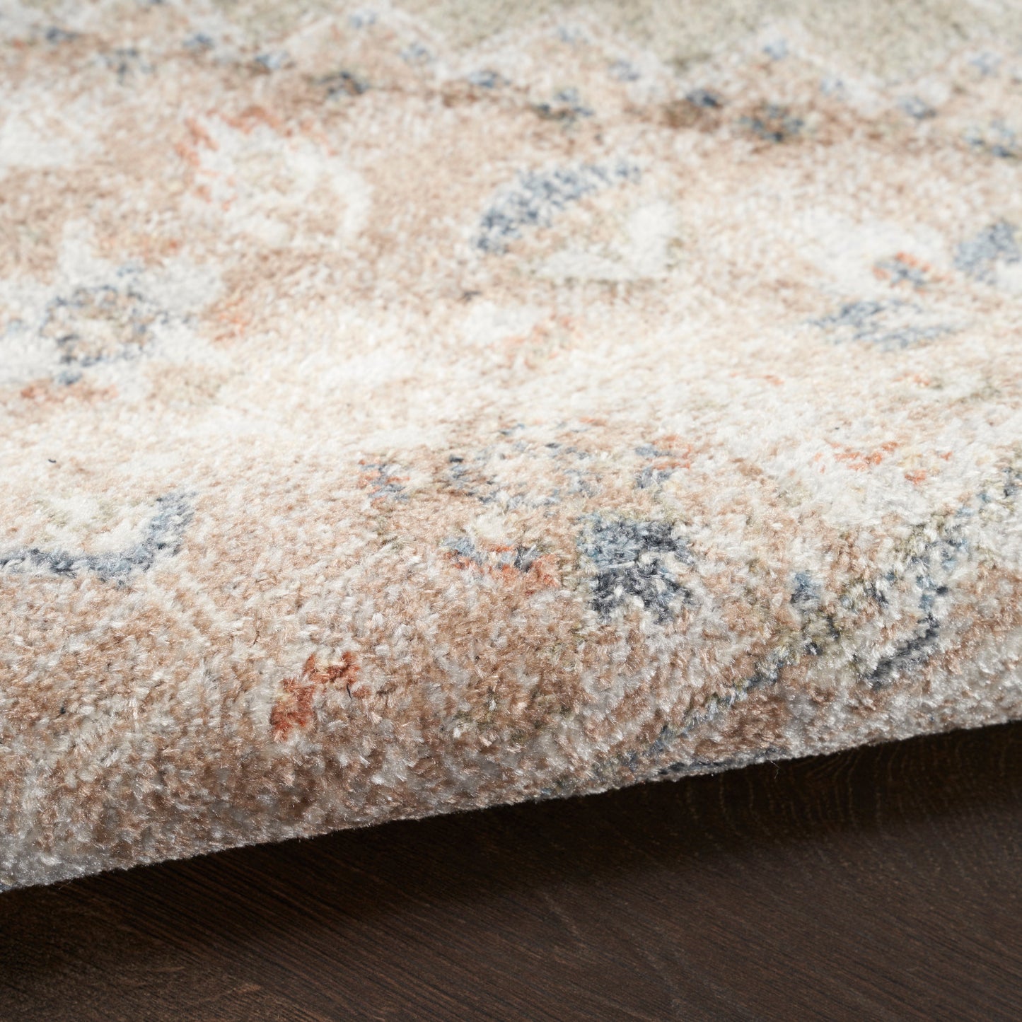 Nourison Astra Sage & Multicolor Pet Friendly Machine Washable Rug - Texture
