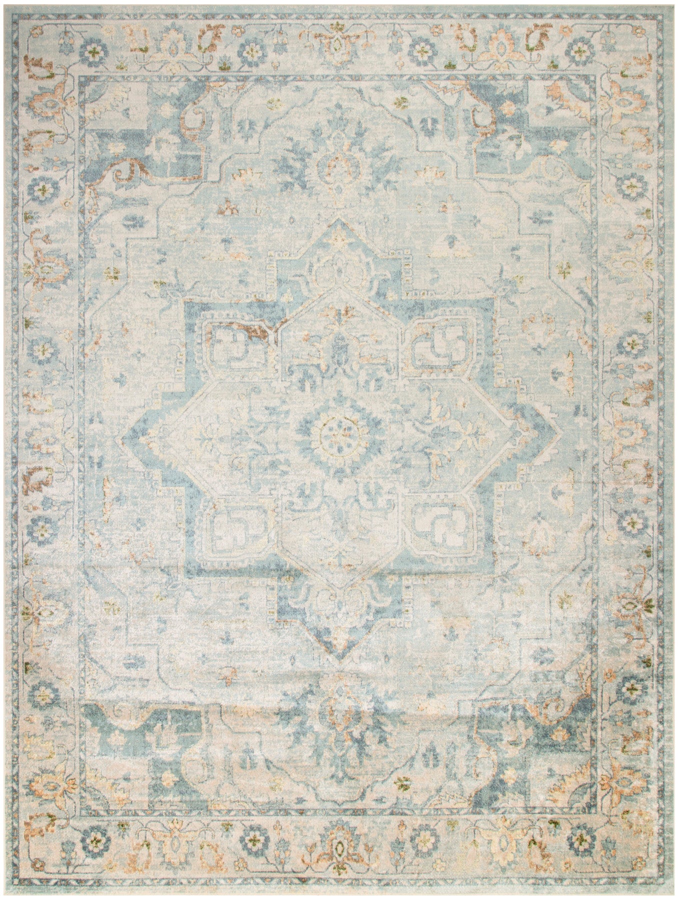 Nourison Astra Light Blue Pet Friendly Machine Washable Rug - Main