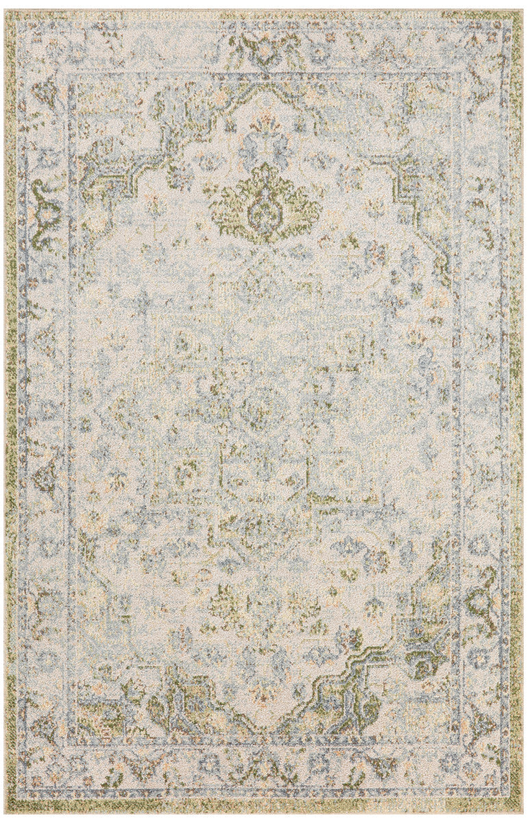 Nourison Astra Blue & Green Pet Friendly Machine Washable Rug - 3'3" x 5'