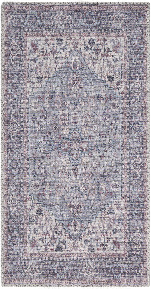Nourison New Concept Grey Machine Washable Rug - 2' x 3'9"