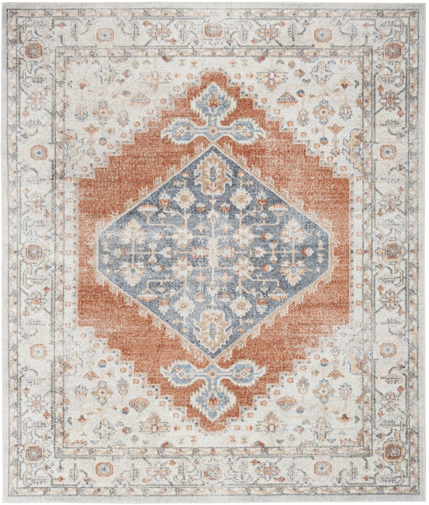 Nourison Astra Grey & Multicolor Pet Friendly Machine Washable Rug - Main