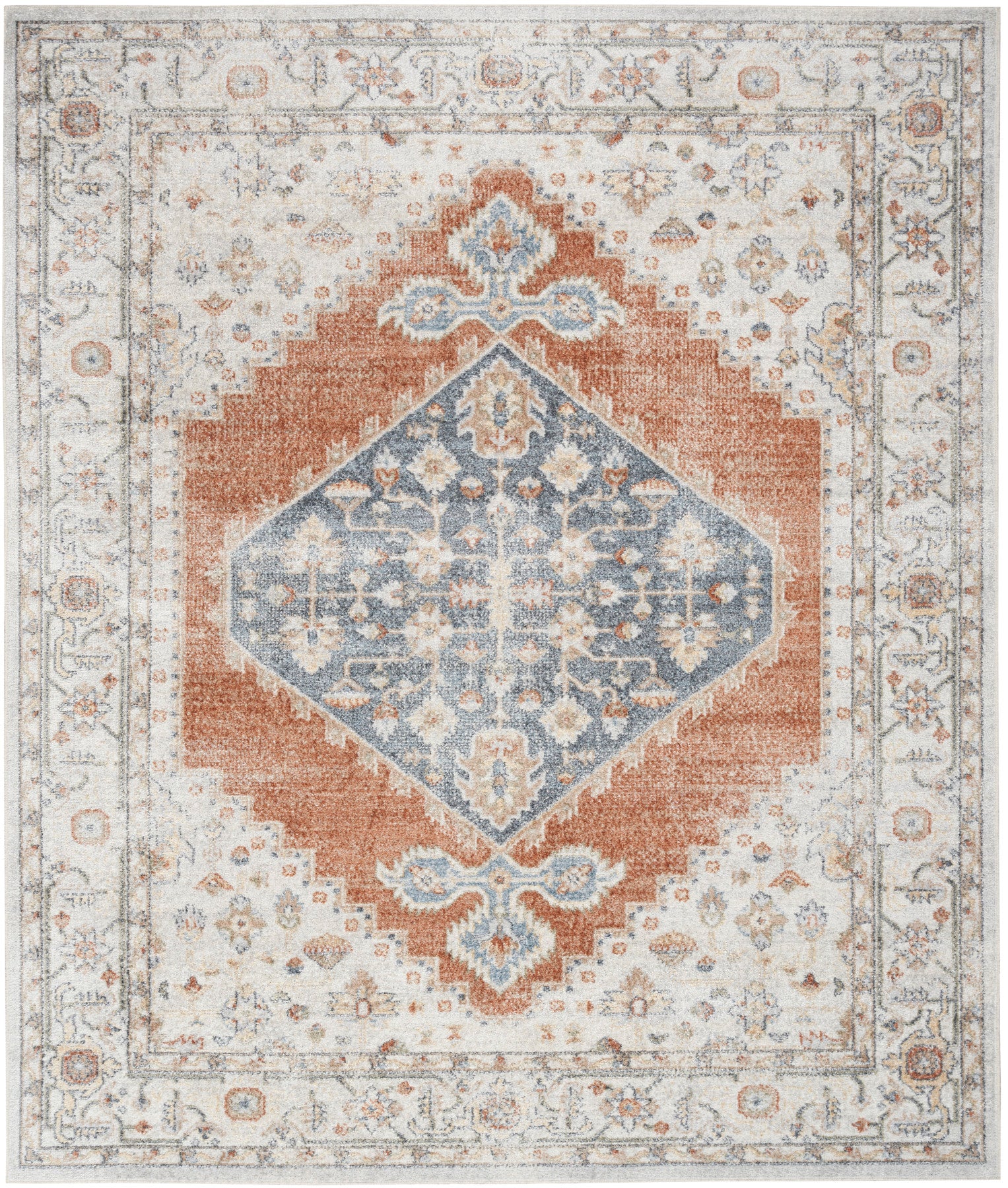 Nourison Astra Grey & Multicolor Pet Friendly Machine Washable Rug - Main