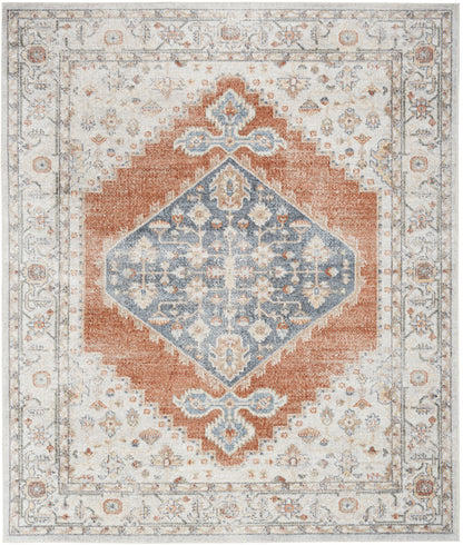 Nourison Astra Grey & Multicolor Pet Friendly Machine Washable Rug - Main