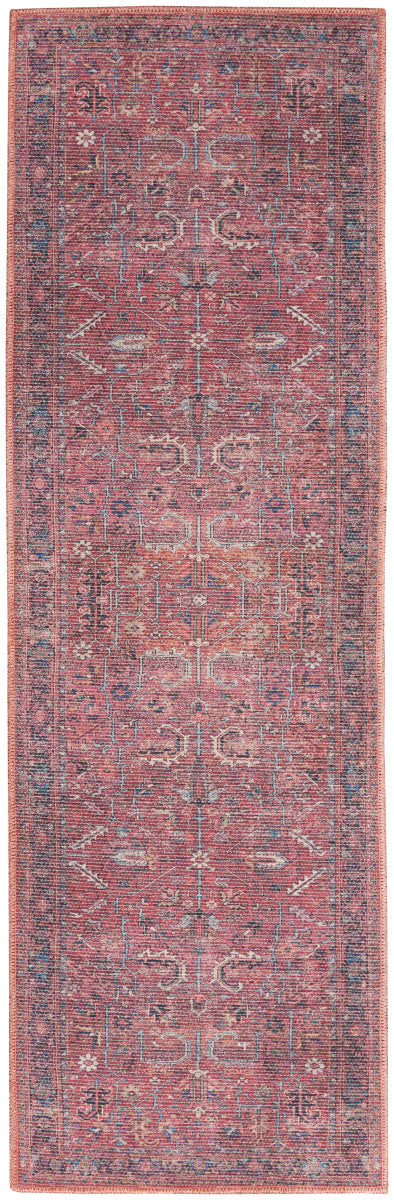 Nourison New Concept Brick Machine Washable Rug - 2'2" x 8'
