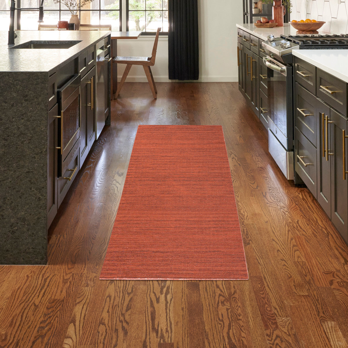 Nourison Essentials Loom Woven Brick Machine Washable Rug - Room Scene