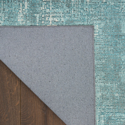 Nourison Botanical Green Machine Washable Rug - Corner