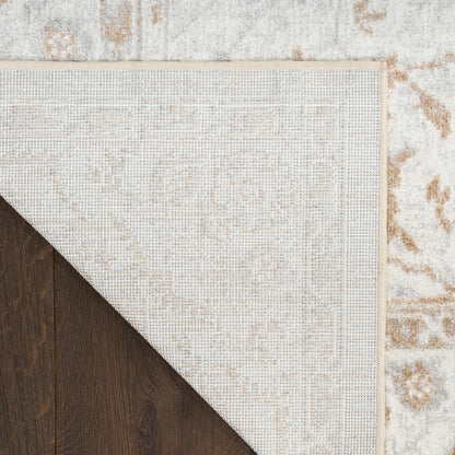 Nourison Astra Grey Pet Friendly Machine Washable Rug - Corner