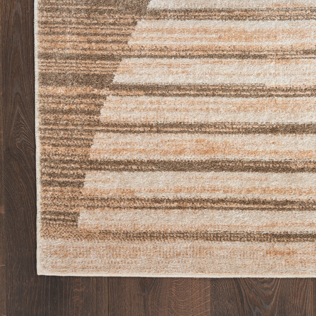 Nourison Astra Latte Pet Friendly Machine Washable Rug - Corner