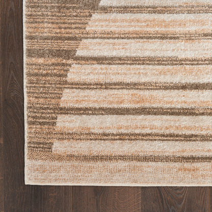 Nourison Astra Latte Pet Friendly Machine Washable Rug - Corner