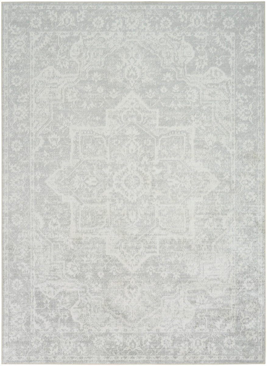 Nourison Astra Grey Pet Friendly Machine Washable Rug - 6'7" x 9'