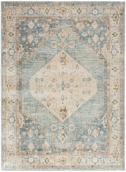 Nourison Astra Silver & Blue Pet Friendly Machine Washable Rug - Main