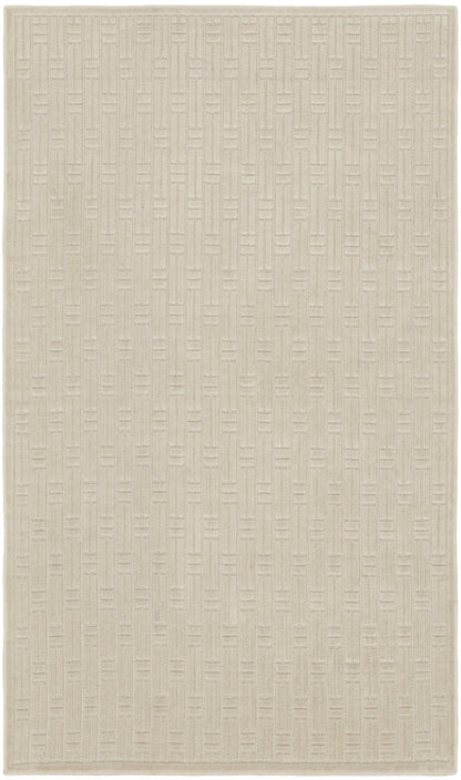 Nourison Charm Silver & Ivory Pet Friendly Machine Washable Rug - 2' x 3'