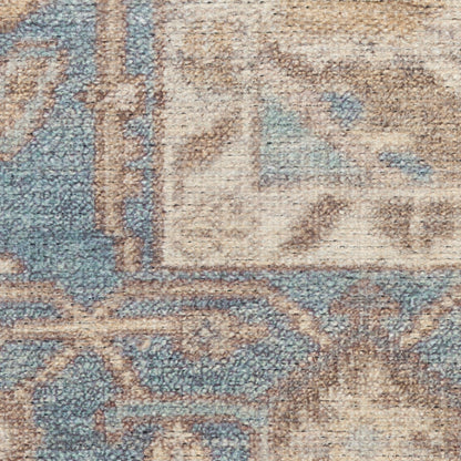Nourison Vintage Blue & Green Machine Washable Rug - Swatch
