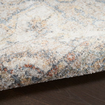 Nourison Astra Grey & Multicolor Pet Friendly Machine Washable Rug - Texture