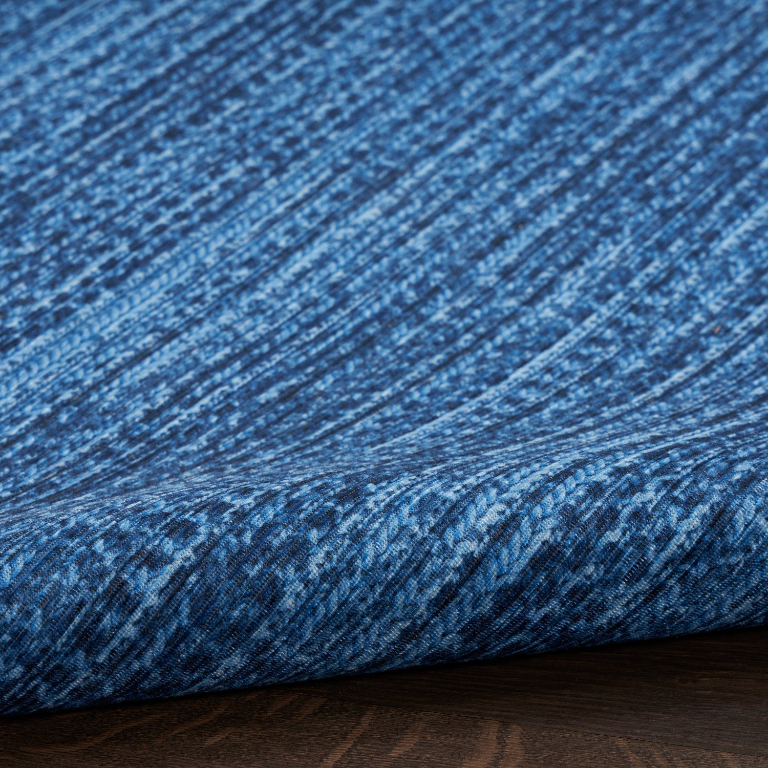 Nourison Blue Machine Washable Rug - Texture