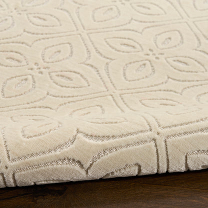 Nourison Charm Ivory Pet Friendly Machine Washable Rug - Texture
