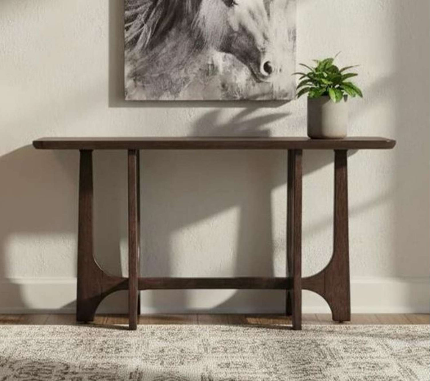 Dunnigan Brown Oak Console - Main