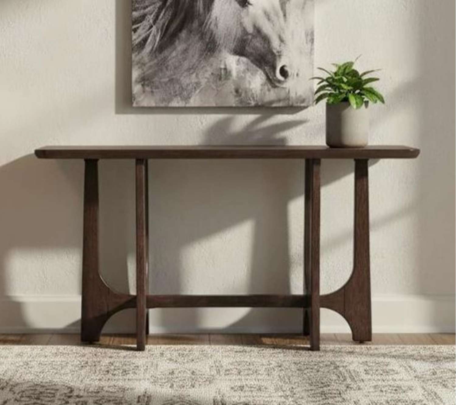 Dunnigan Brown Oak Console - Main
