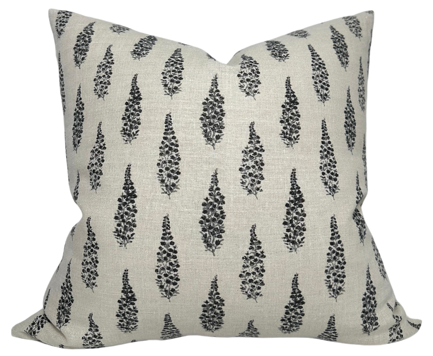 Hollyhock Pillow in Jet