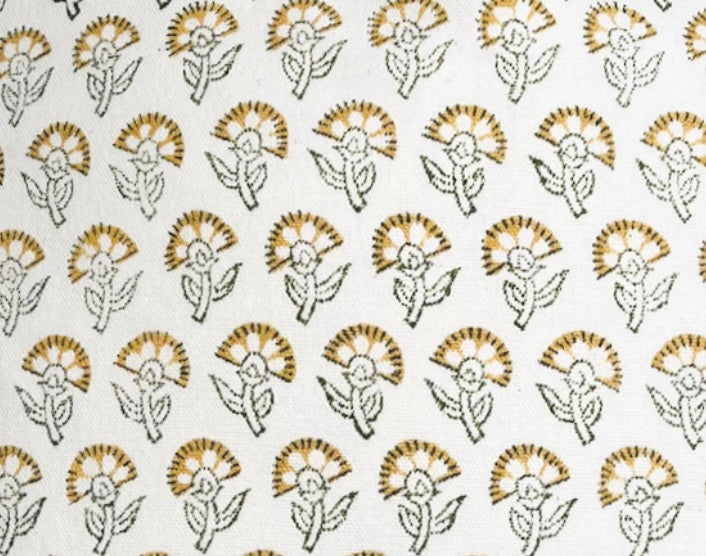 Floral Pillow in Marigold