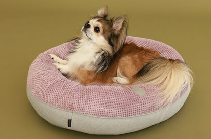 Light Pink Donut Pet Bed