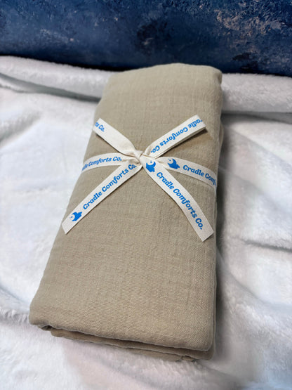 Organic Cotton Gauze Muslin Swaddle Blanket