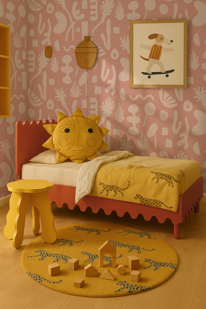 Pool Side Wallpaper, pink