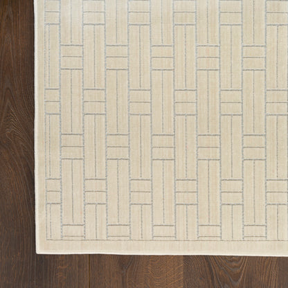 Nourison Charm Ivory Pet Friendly Machine Washable Rug - Corner