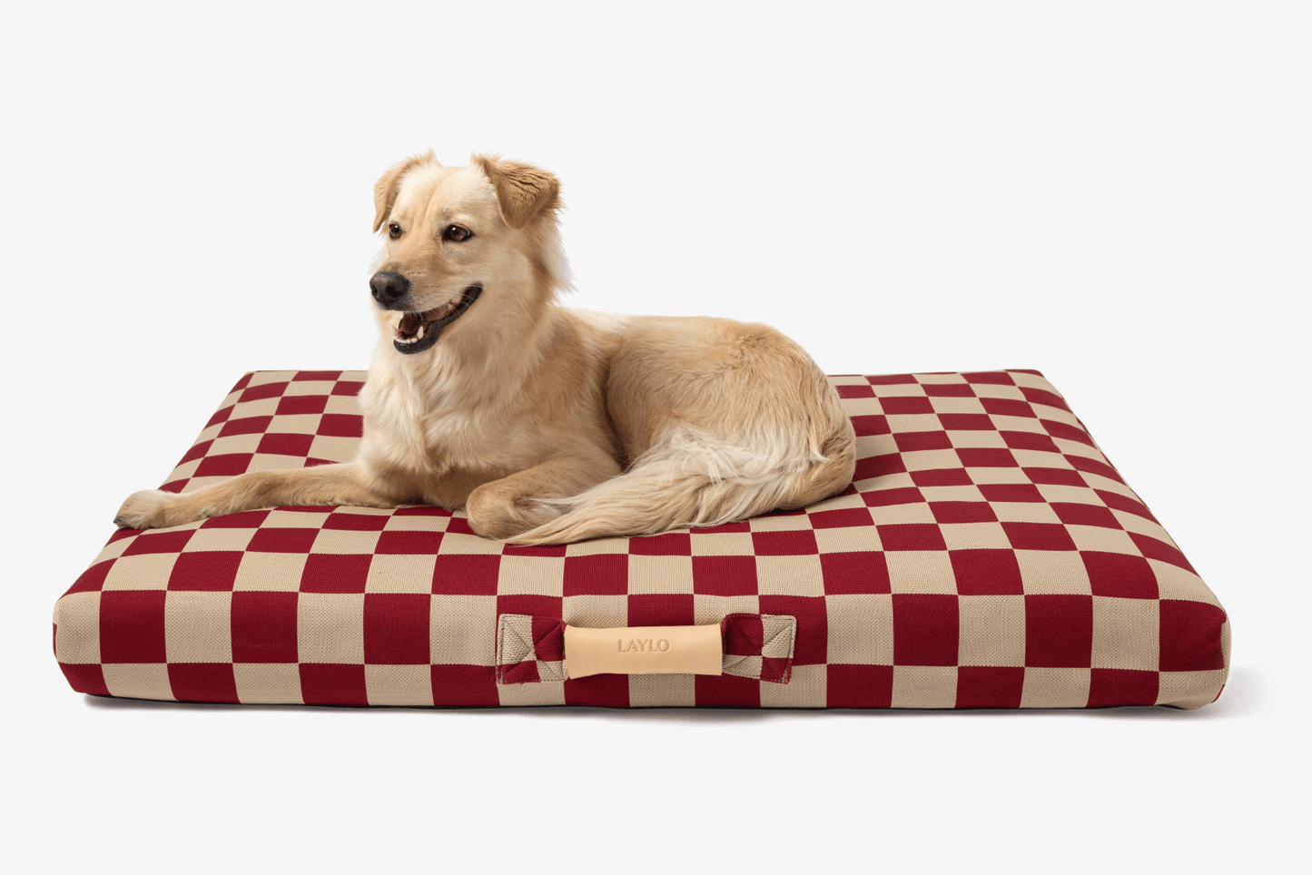 Red Checker Dog Bed