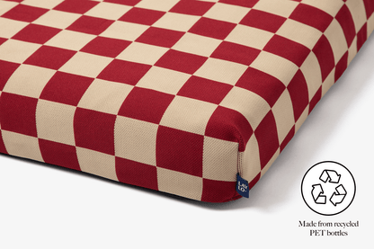 Red Checker Dog Bed