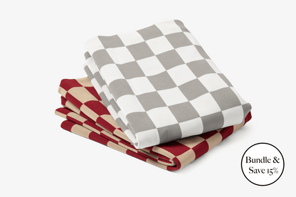 Red Checker Dog Bed