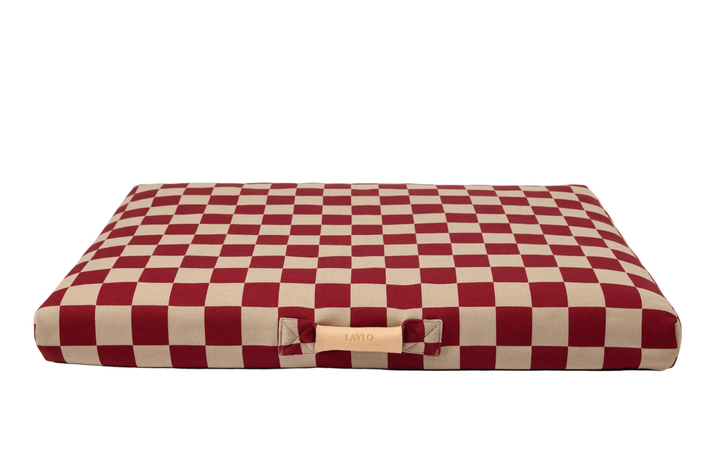 Red Checker Dog Bed