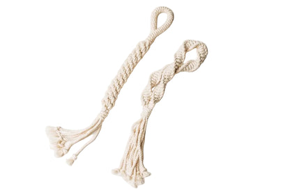 Macrame Rope Dog Toys: 2-Pack