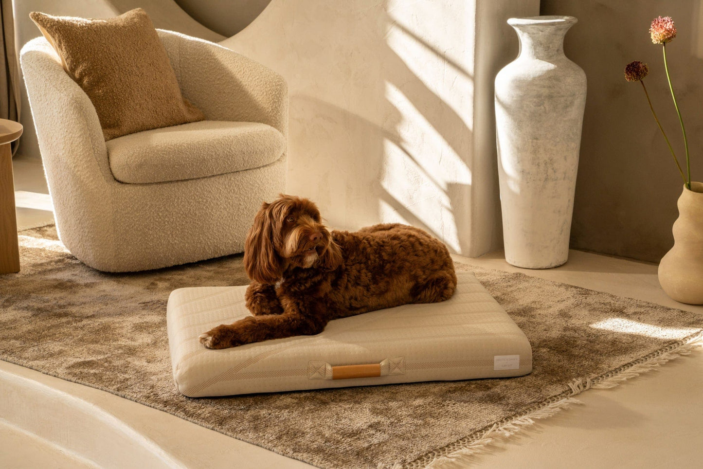 Brigette Romanek Cream Dog Bed