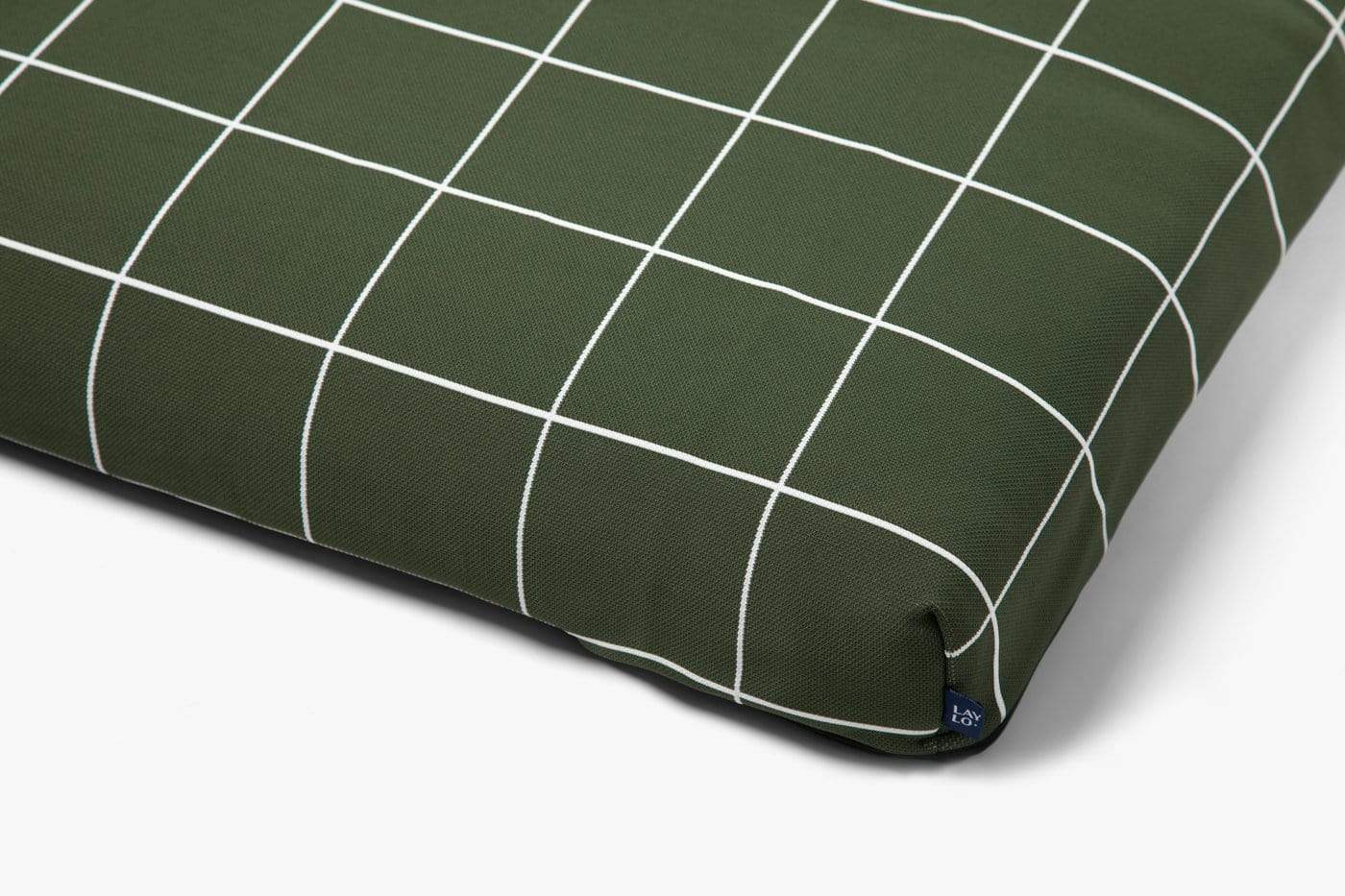 Hunter Green Grid Dog Bed