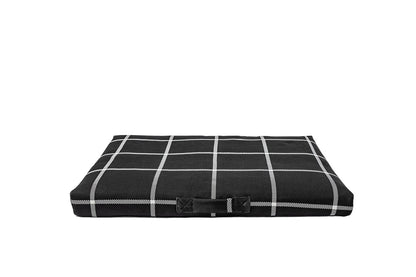 Black Plaid Dog Bed