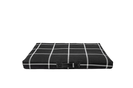 Black Plaid Dog Bed