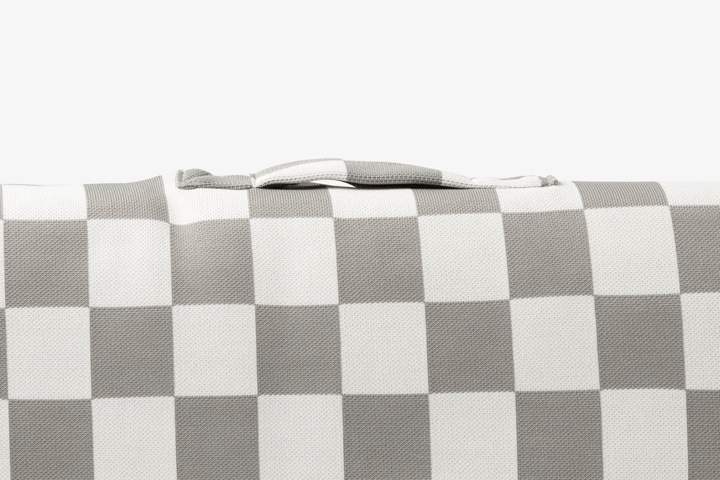 Gray Checker Dog Bed