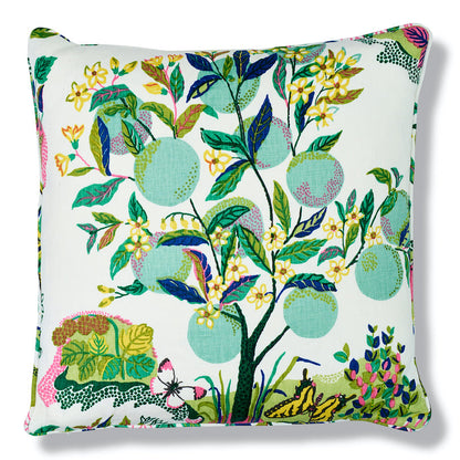 Citrus Garden Pillow in Lime
